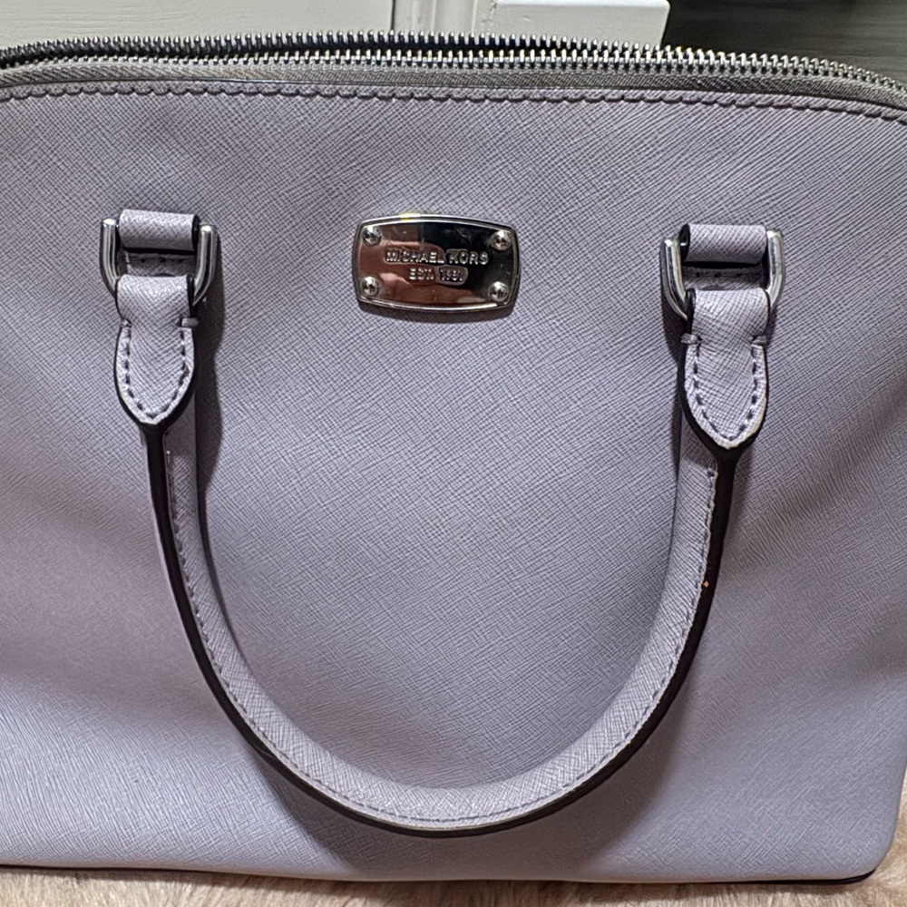 Michael Kors Purple Satchel Bag